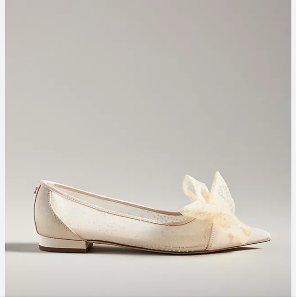 Circus Ny by Sam Edelman Darcey Mesh Pointed-Toe Bow Flats Size 8 - Picture 3 of 9